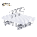 White Color Wooden Trouser Hangers