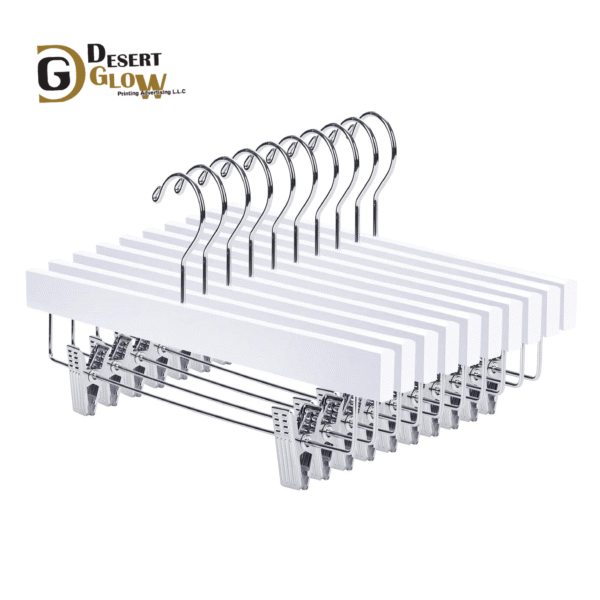 White Color Wooden Trouser Hangers