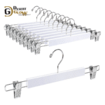 White Color Wooden Trouser Hangers