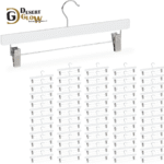 White Color Wooden Trouser Hangers