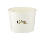 White Paper Noodle Bowl with Paper Lid