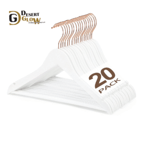 White Wooden Coat Hangers for Clothes