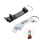 Black Aluminum Alloy Keychain Bottle Opener