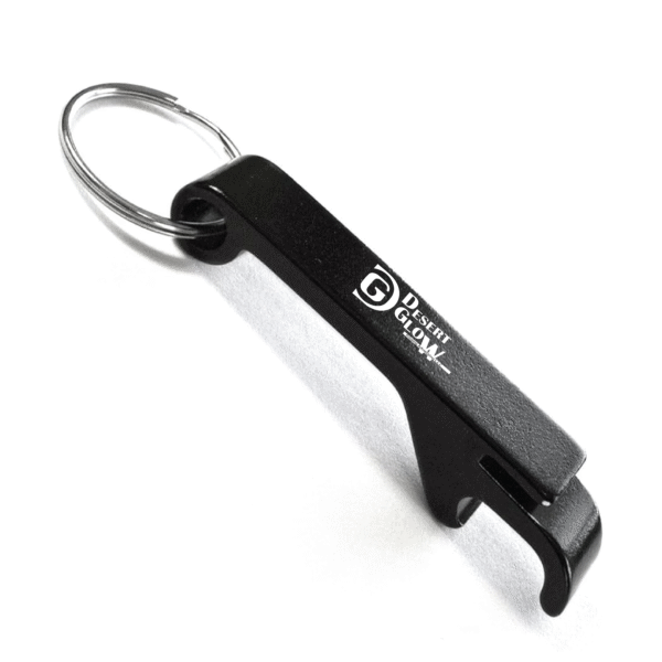 Black Aluminum Alloy Keychain Bottle Opener
