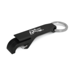 Black Aluminum Alloy Keychain Bottle Opener