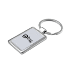 Blank Rectangular Metal Keychain