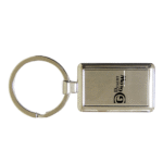 Blank Rectangular Metal Keychain