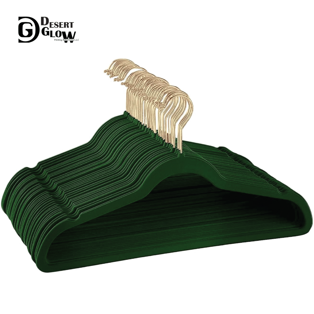 Green Color Hook Velvet Hanger
