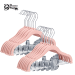 Pack Trouser Hangers with Movable Clips