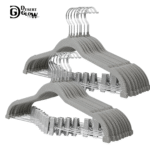 Pack Trouser Hangers with Movable Clips