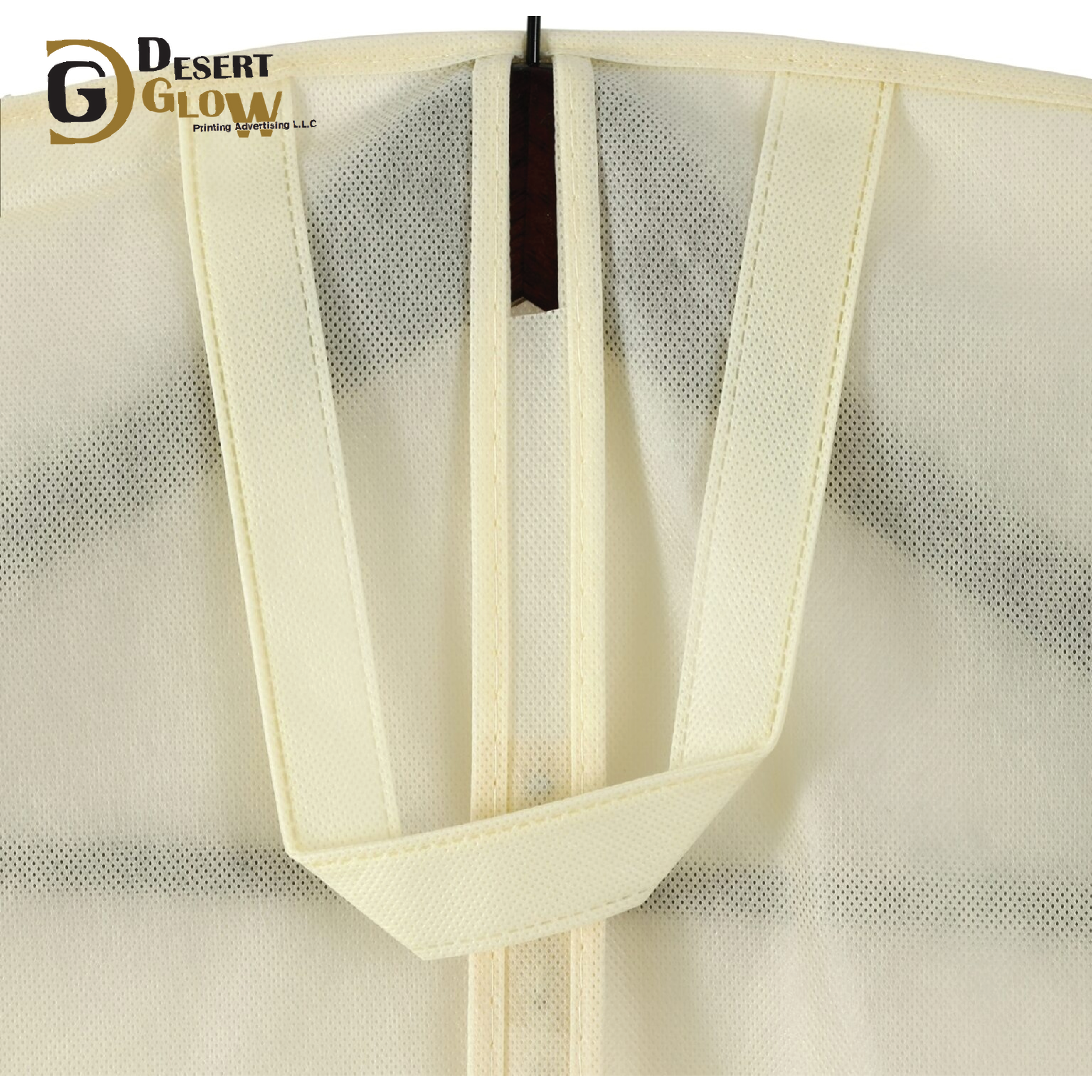 Beige Suit Cover Non Woven 100 * 60 cm