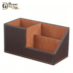 Leather Desk Organizer Pen Holder